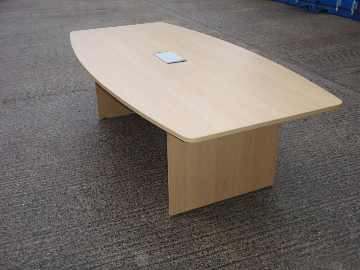 Oak Panel End Boardroom Table 2400 x 1200