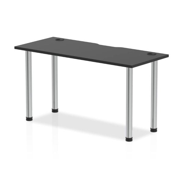 Post Leg Black Desk