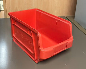 Red Interbin Small Stackable Box's