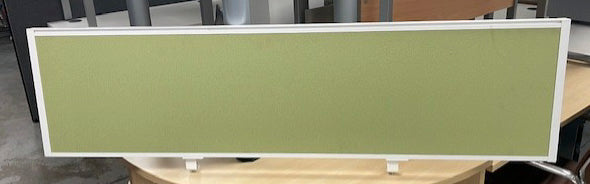 Apple Green & White Frame Desk Top Screen 1400 x 380