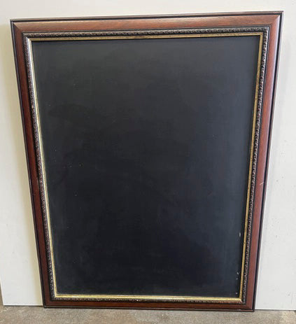 Dark Walnut Frame & Black Notice Board 1020 x 810