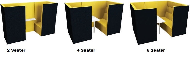 Tall Booth Seating Unit with Table