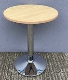 Circular Table on Chrome Base