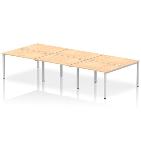 Impulse 6 User Double Bench Desk