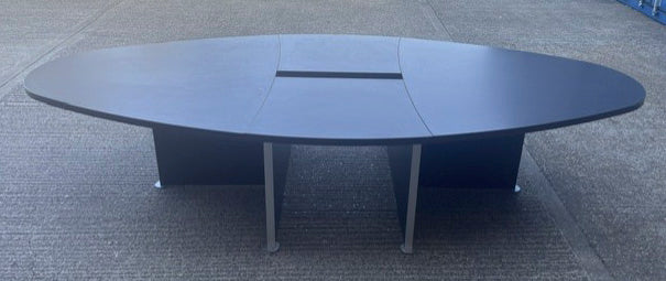 Walnut Oval Boardroom Table