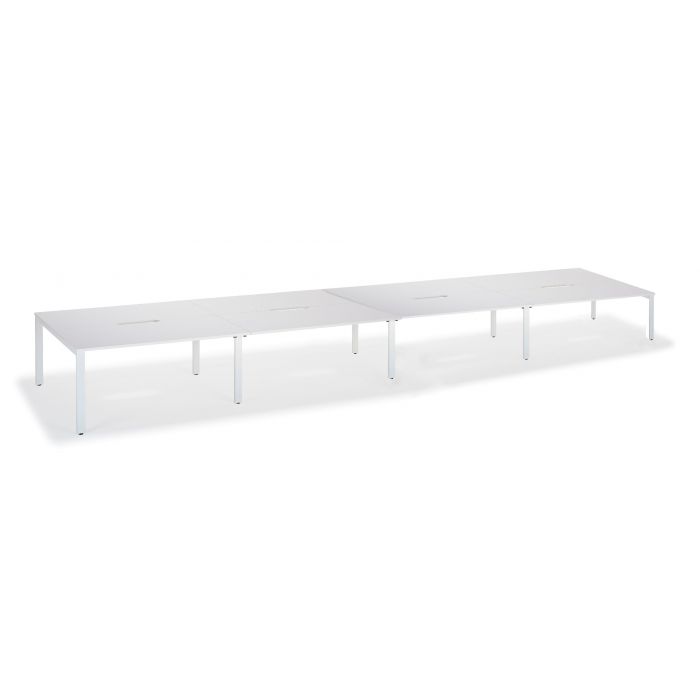 8 User Double Bench System 1600 Leg Frame