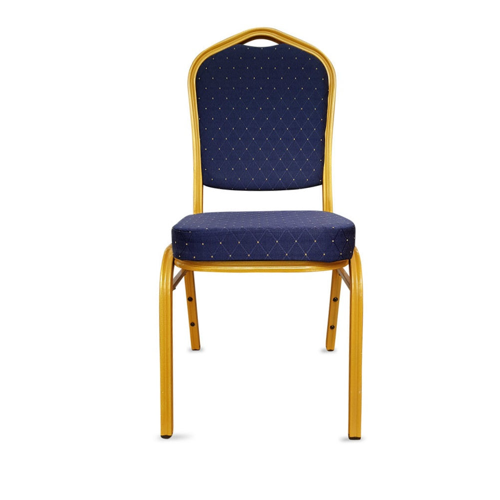 Banqueting Chair Blue/Gold Frame