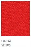 Pinn Bench Seating Plastic Back/Fabric Seat