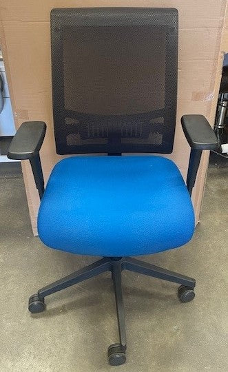 Donati Blue & Black Mesh Back Operator Chair