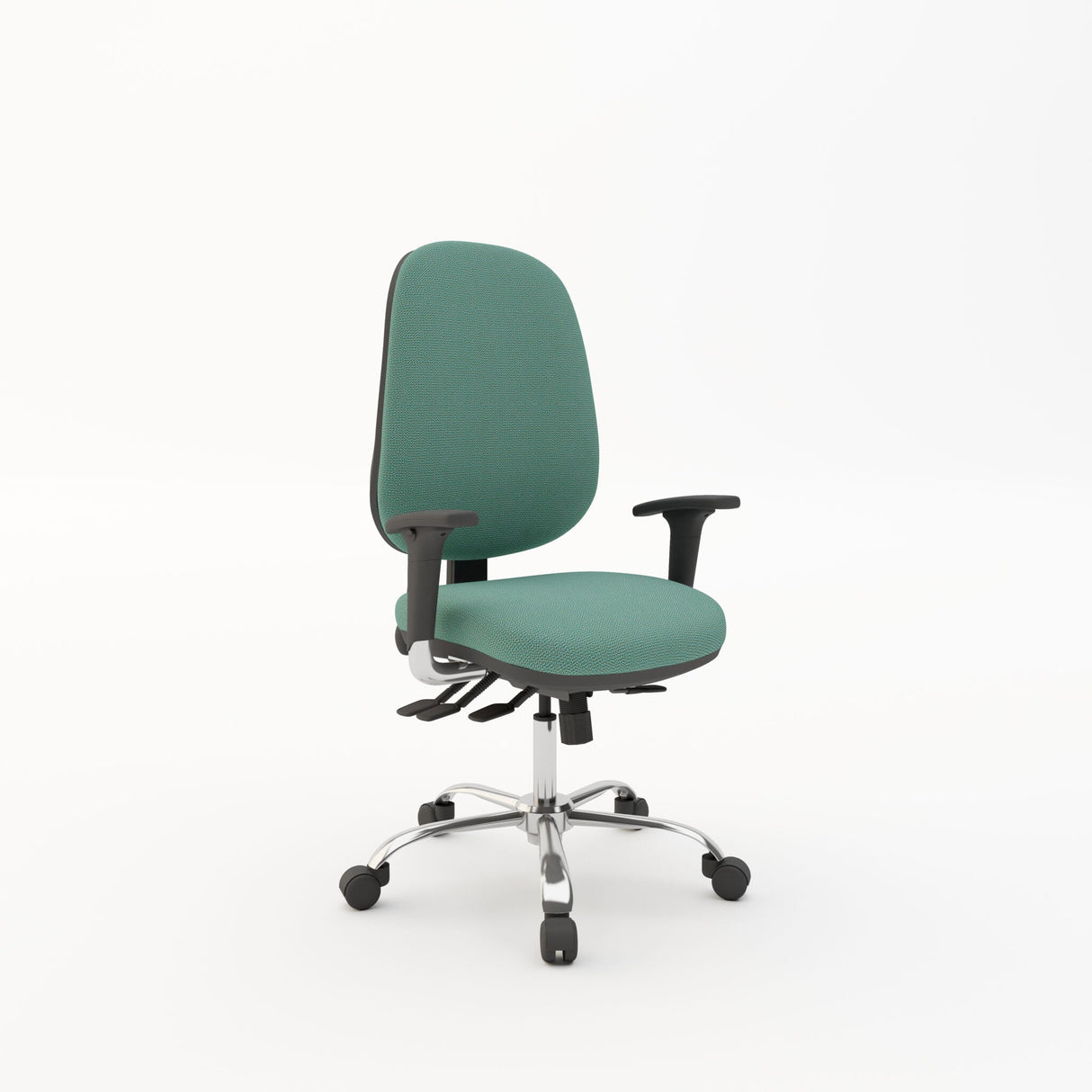 Chrome Fabric Task Chairs