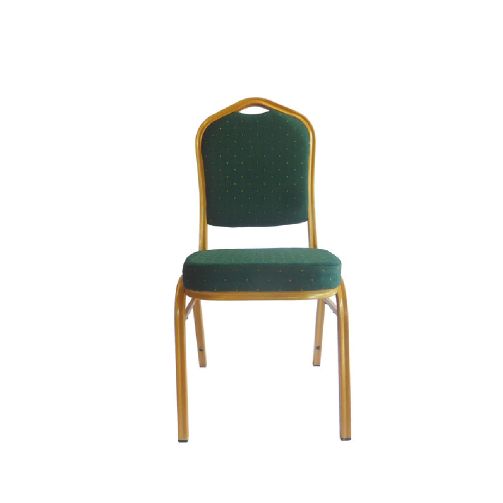 Banqueting Chair Green/Gold Frame