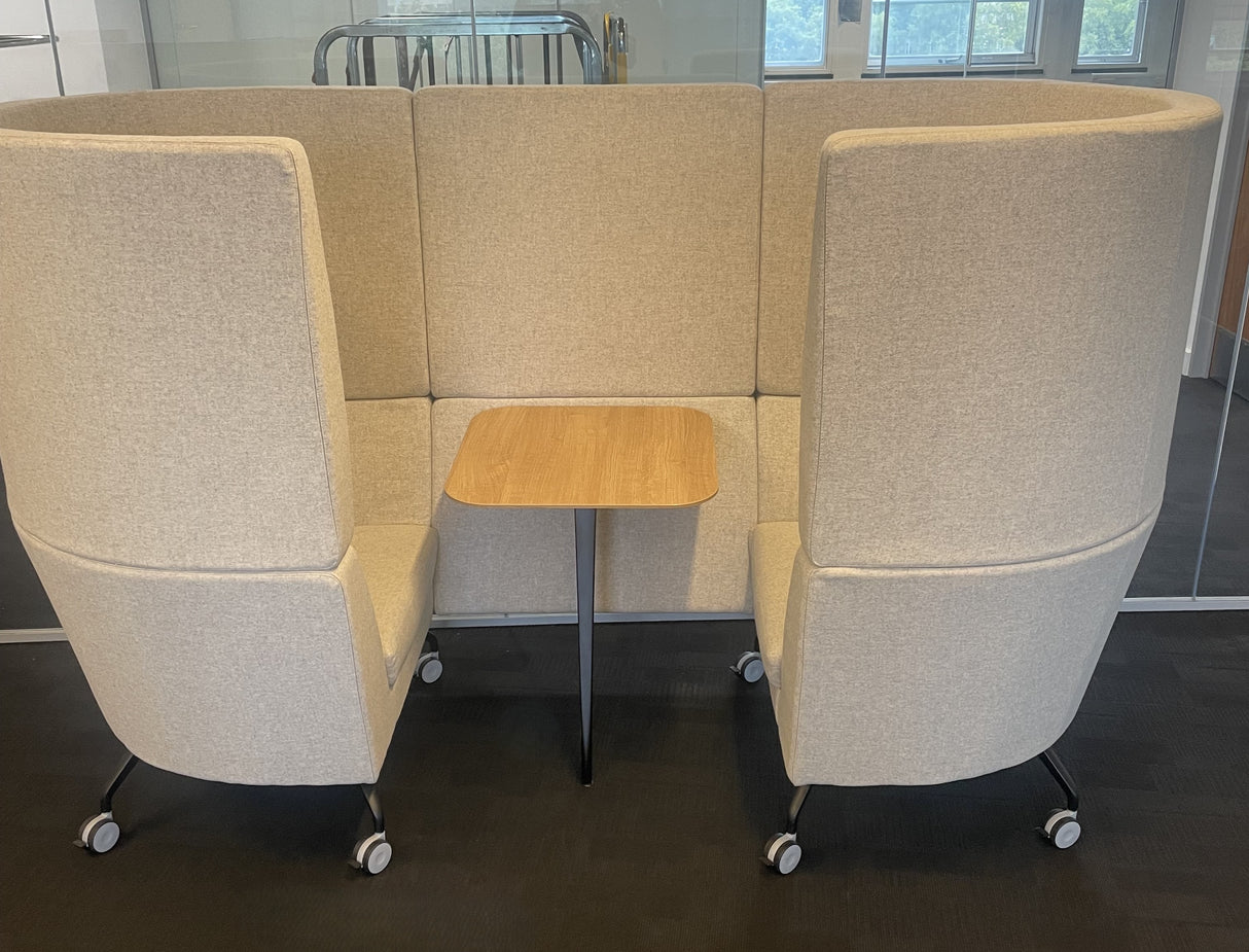 Two Seater High Oval Booth