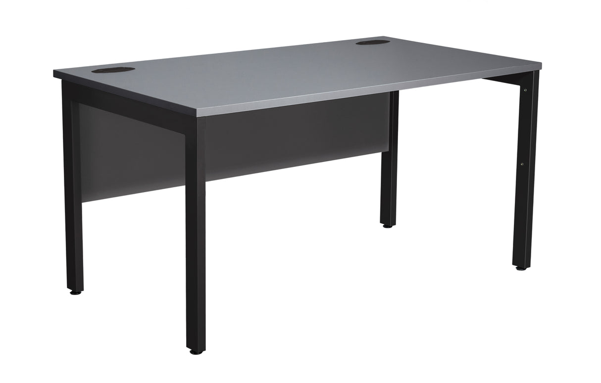 Graphite Grey Black Frame Desk