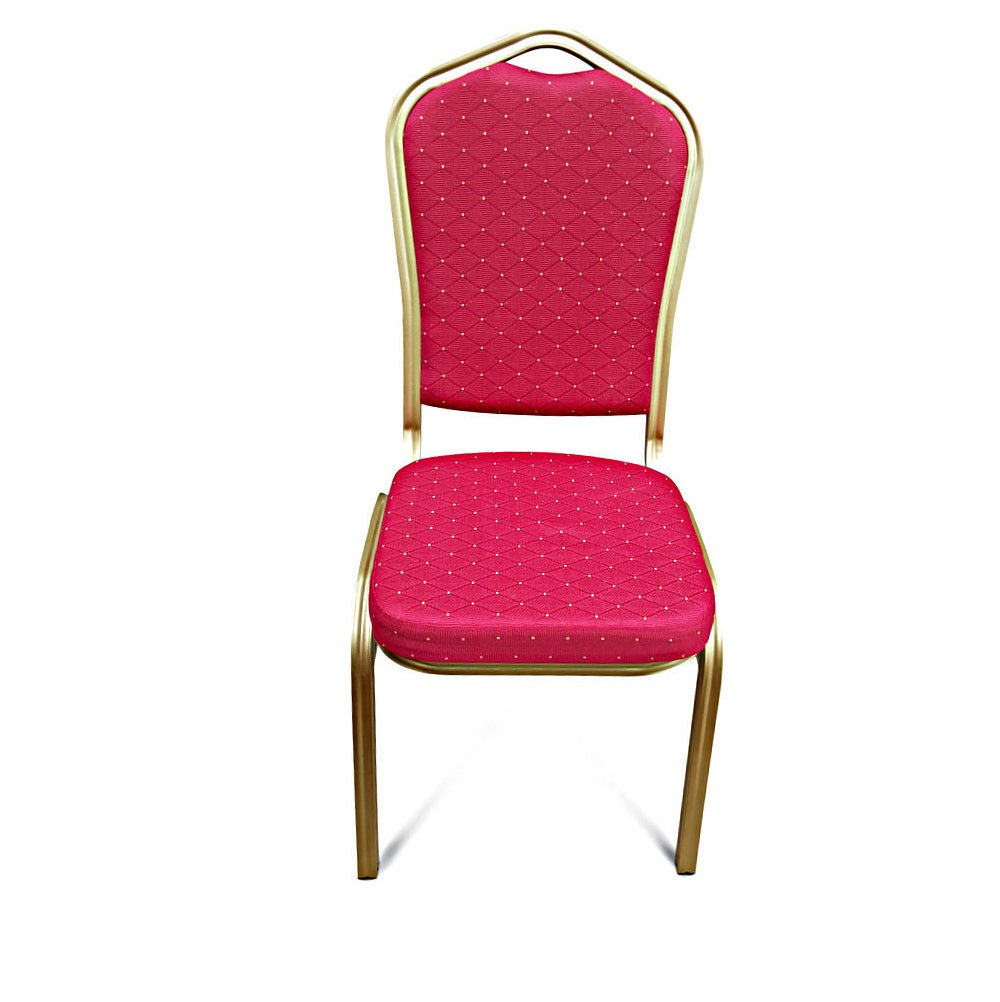 Banqueting Chair Red/Gold Frame