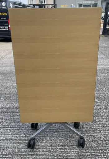 Maple Black Edge Folding Meeting Table 2400 x 900