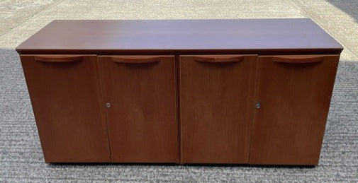 Walnut 4 Door 2 Part Credenza