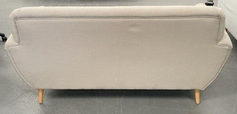 Button Back Beige Sofa