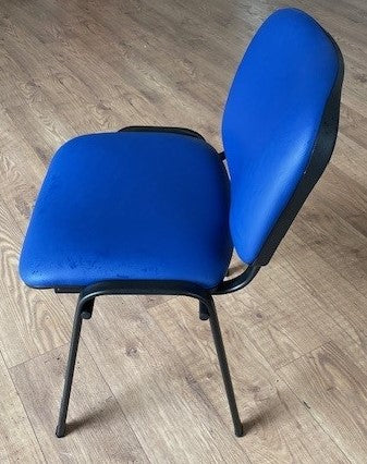 ISO Stacking Chair Black/Vinyl