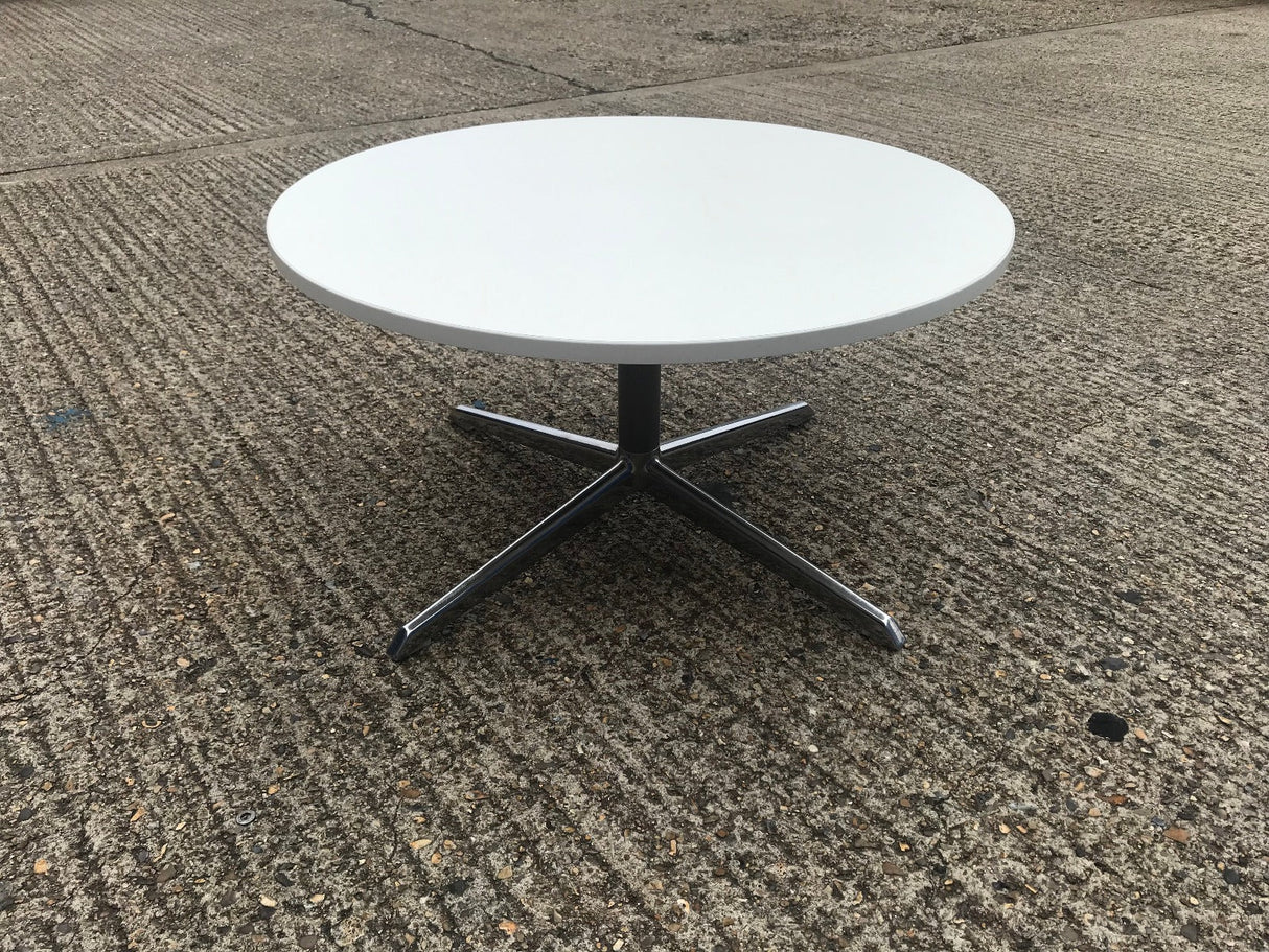 White Circular Coffee Table