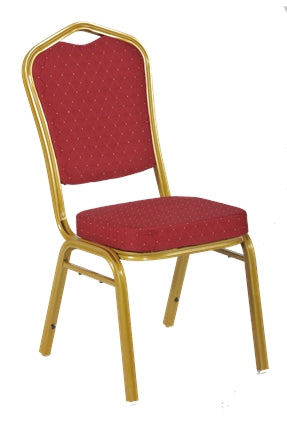 Diamond Aluminium Banqueting Chair Gold Frame