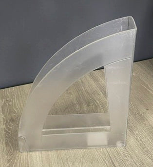 Clear Curved Plastic Magazine File Holder