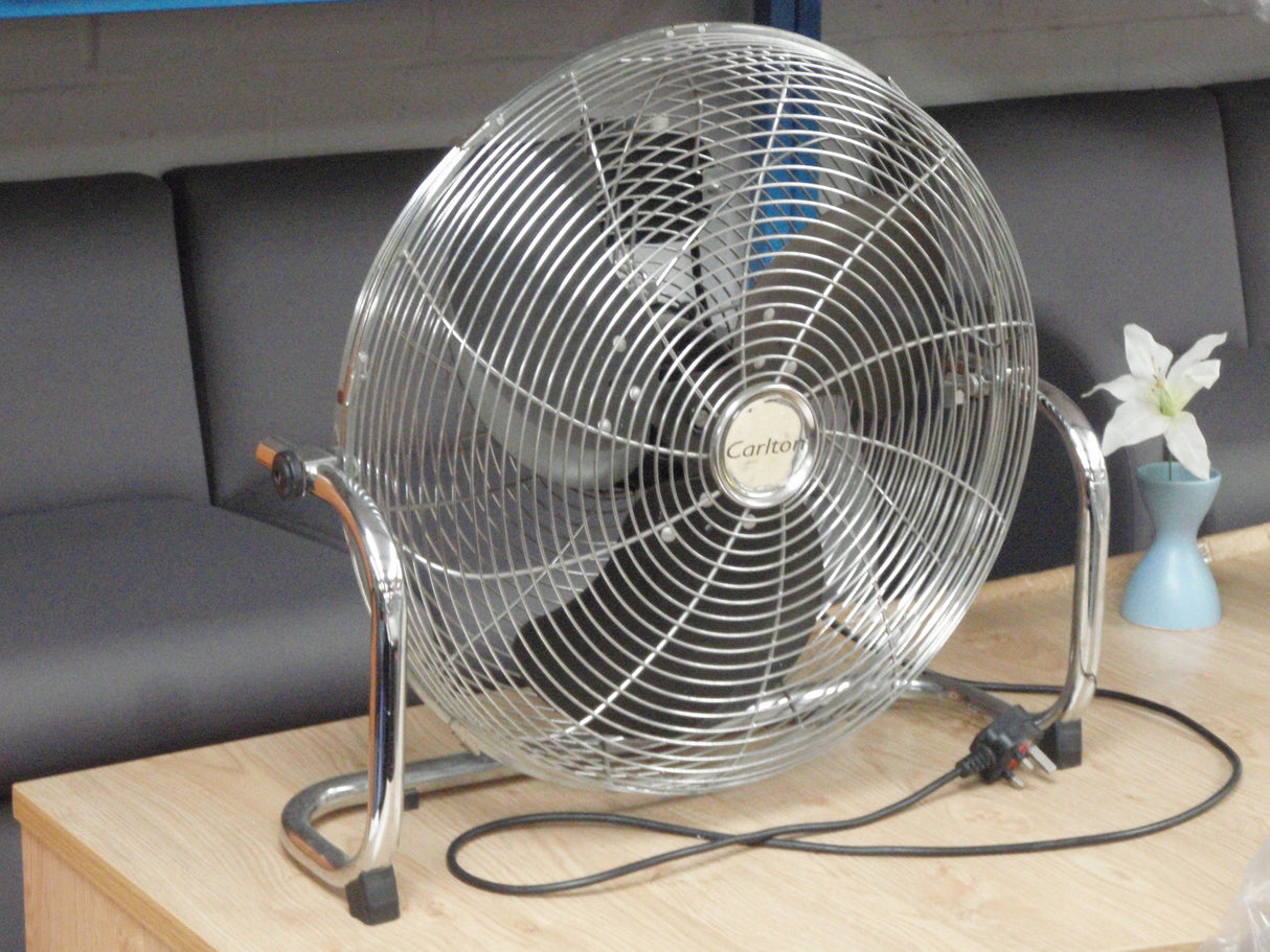 Chrome Carlton Floor Fan