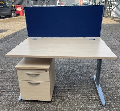 Framework Rectangular Desk 1200x800 plus Pedestal