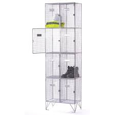 Mesh Lockers Four Door Nest of Two