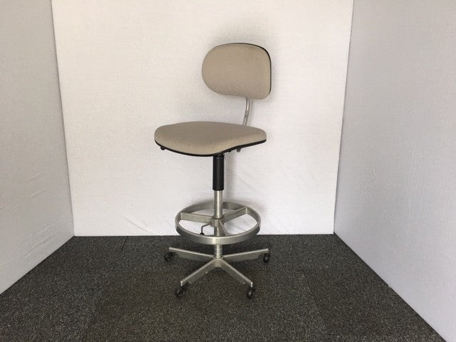 Fritz Hansen Grey Upholstered Old Style Draughtsman Chair