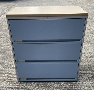 Blue 3 Drawer Up & Over With Beach Top