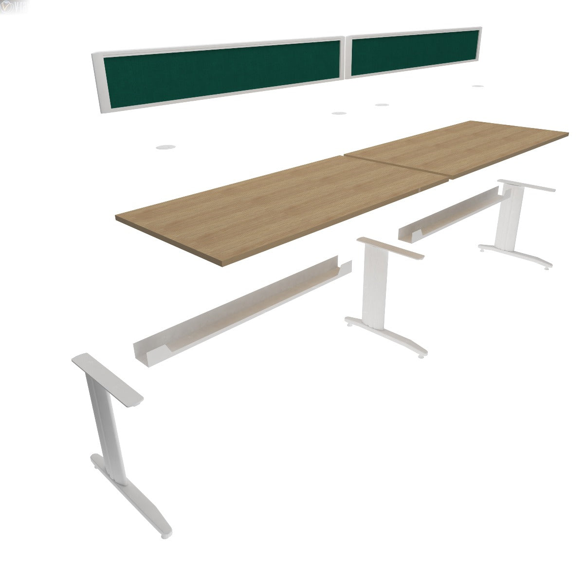Framework Rectangular 600mmD Desk