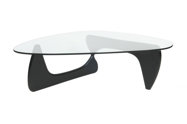 Black Base Unique Glass Coffee Table