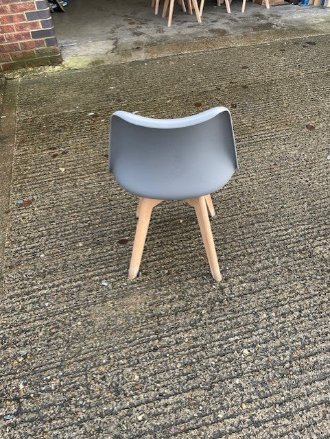 Bistro Polypropylene Chair with Pad Grey