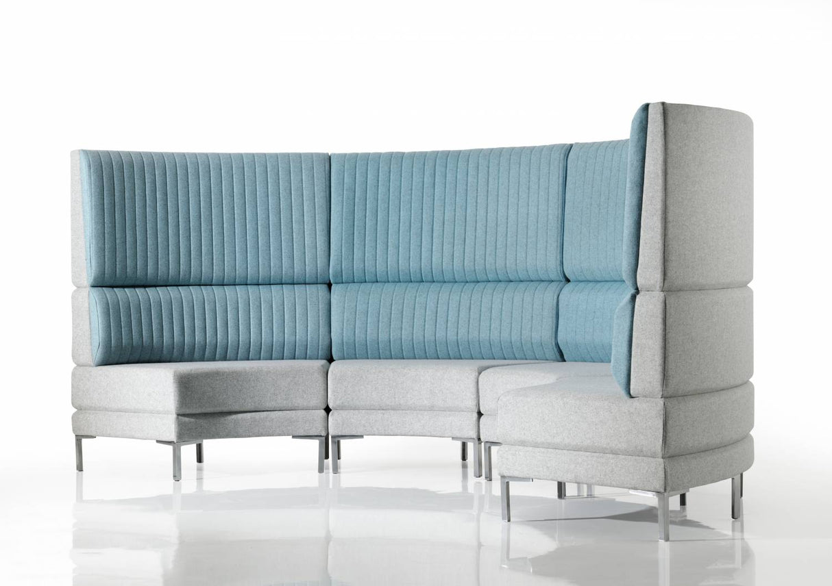 Henray High Back Curved Unit