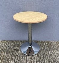 Circular Table on Chrome Base