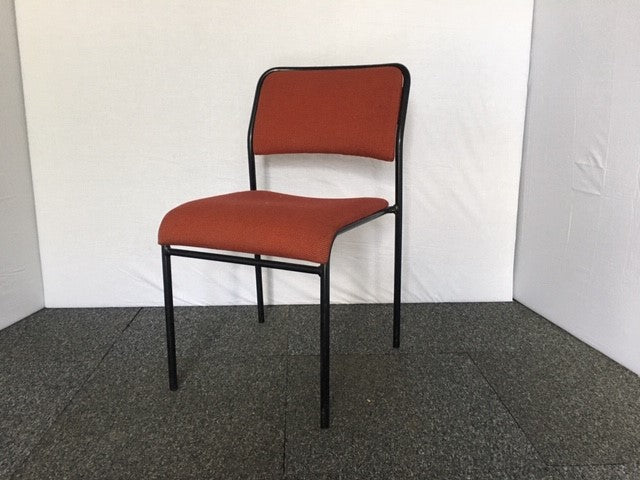 Red & Black Frame Stacking Chair