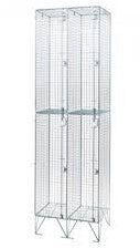 Metal Mesh 4 Door Lockers