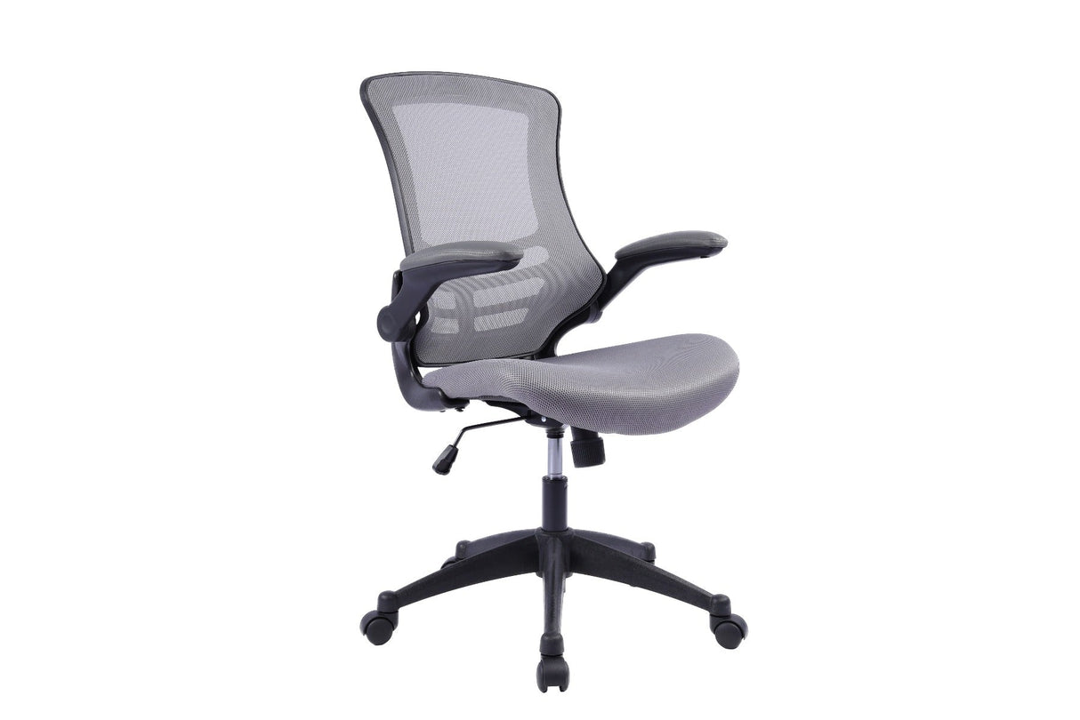 Mesh Back Operator Chair Folding Arms