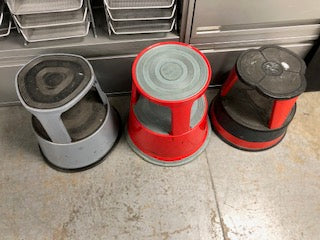 Metal Footstall on Wheels