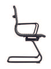 MIL Cantilever Black Chair