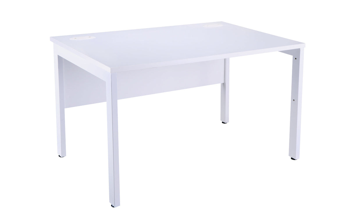 Bench White Single Desk