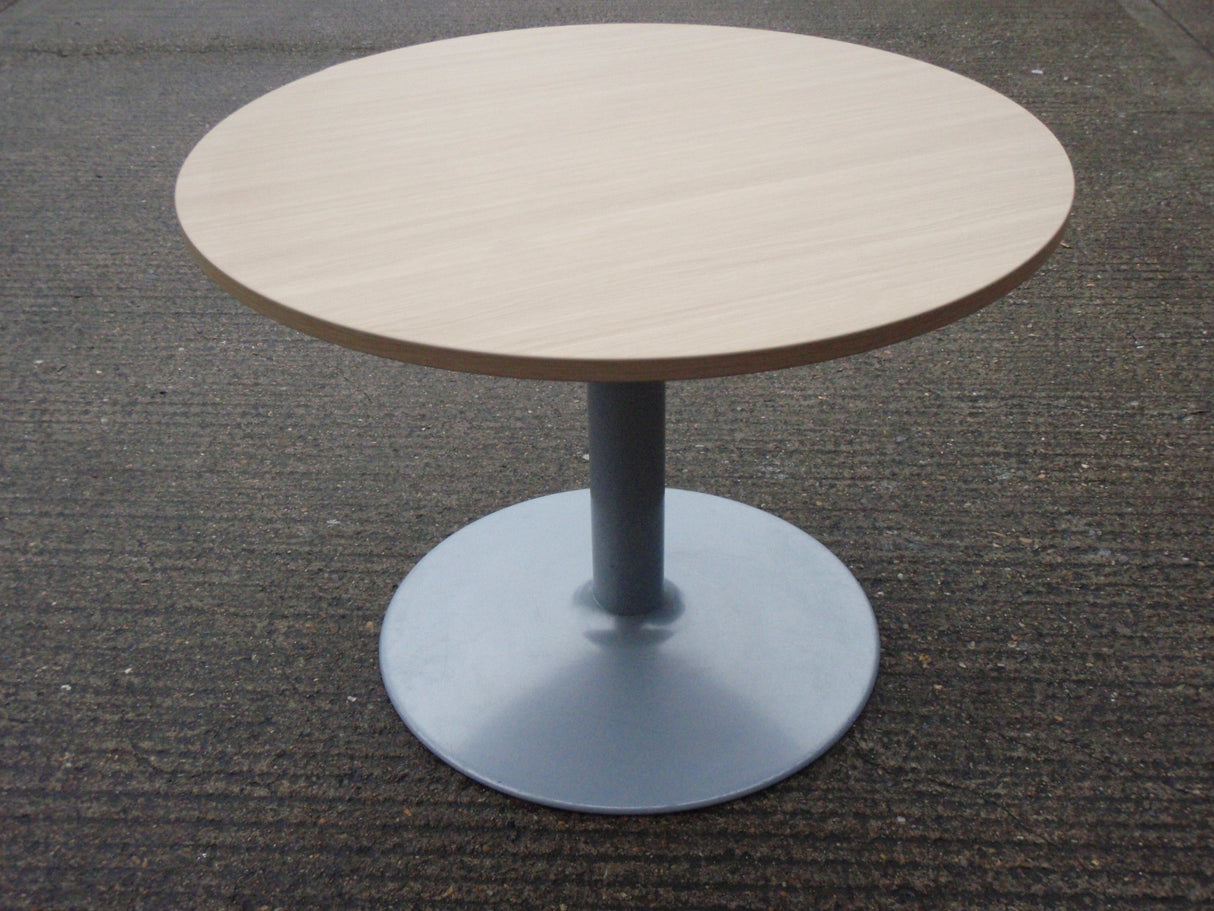 Oak Senator 1000 Pedestal Base Table