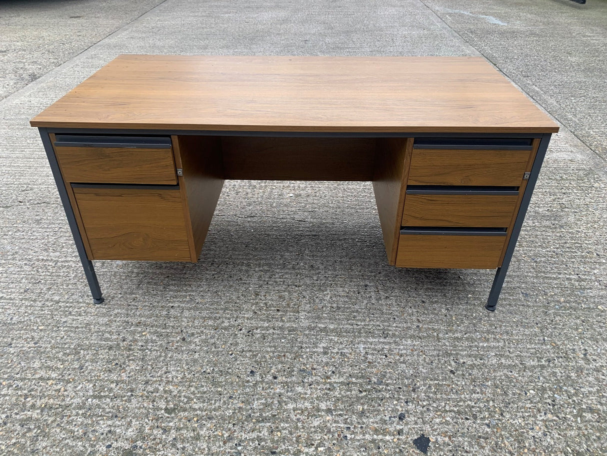 Old Double Pedestal Style Desks