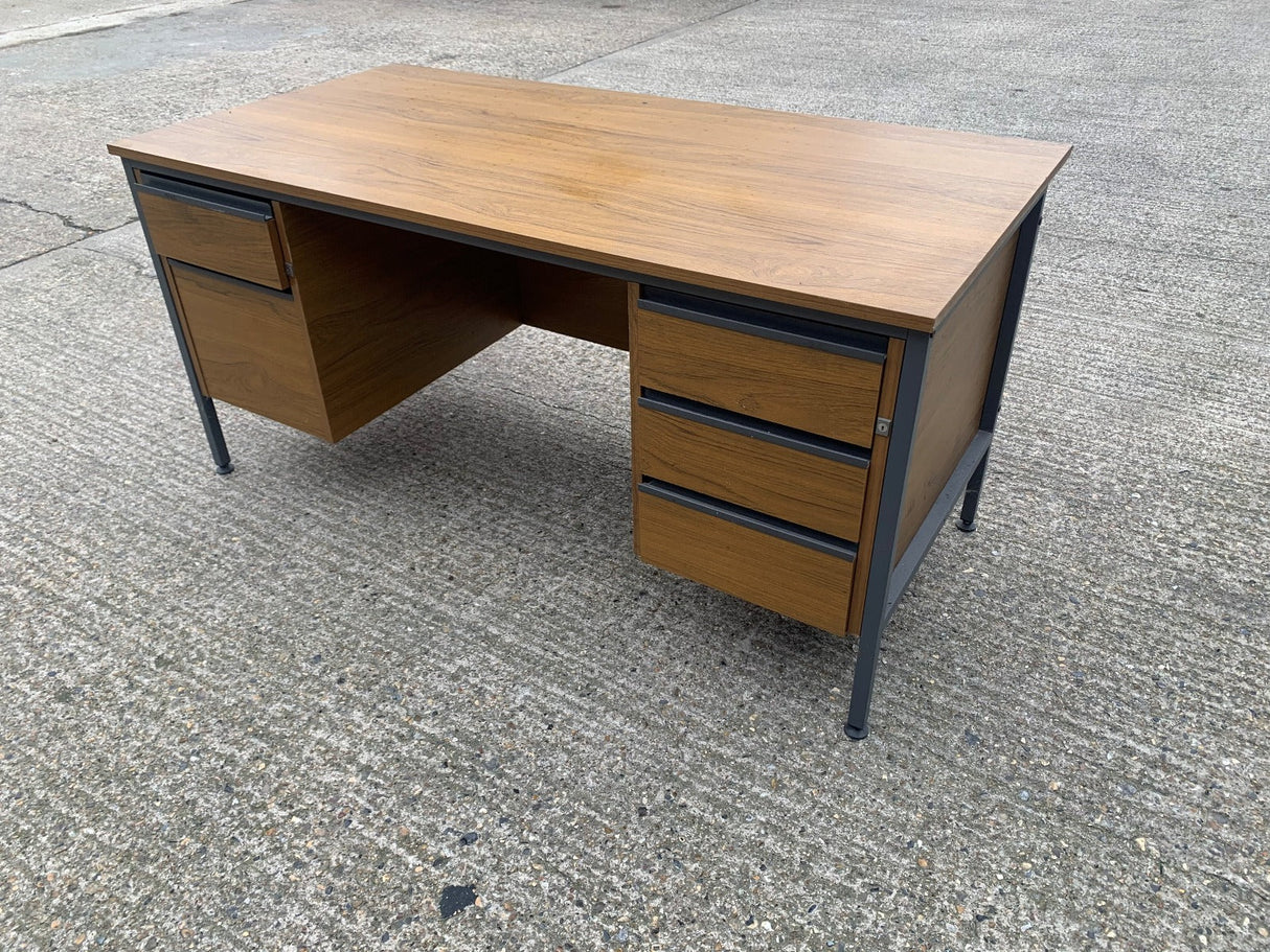 Old Double Pedestal Style Desks