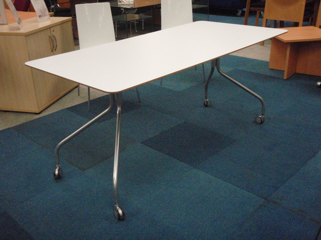 White Rectangular Orangebox Table