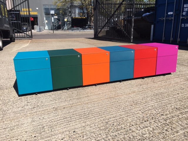 Silverline Metal 2 Drawer Pedestal