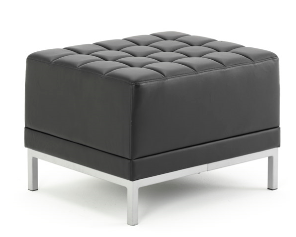 Black Leather Infinity Modular Unit