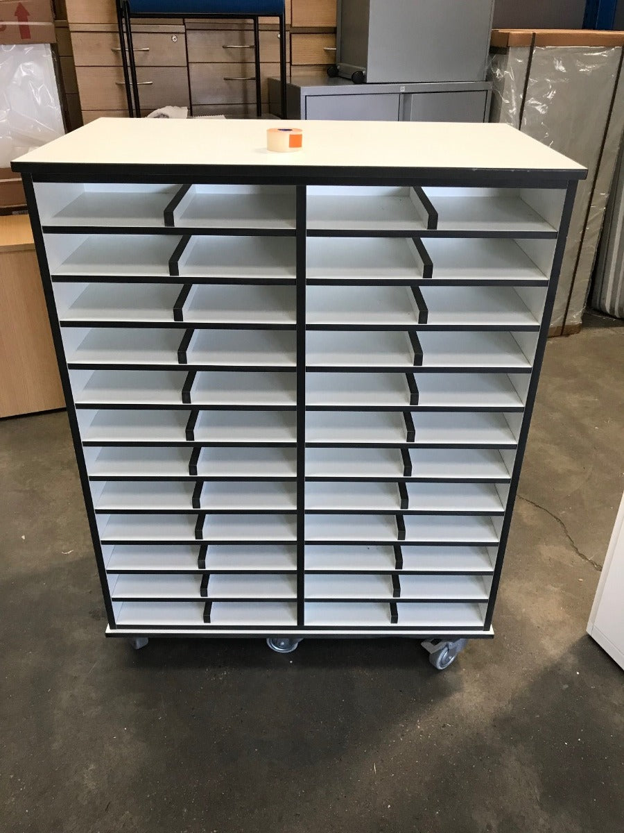 Mobile Pigeon Hole Unit on Wheels