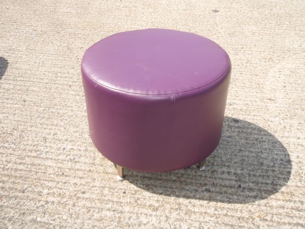 Burgundy Round Reception Seat Units