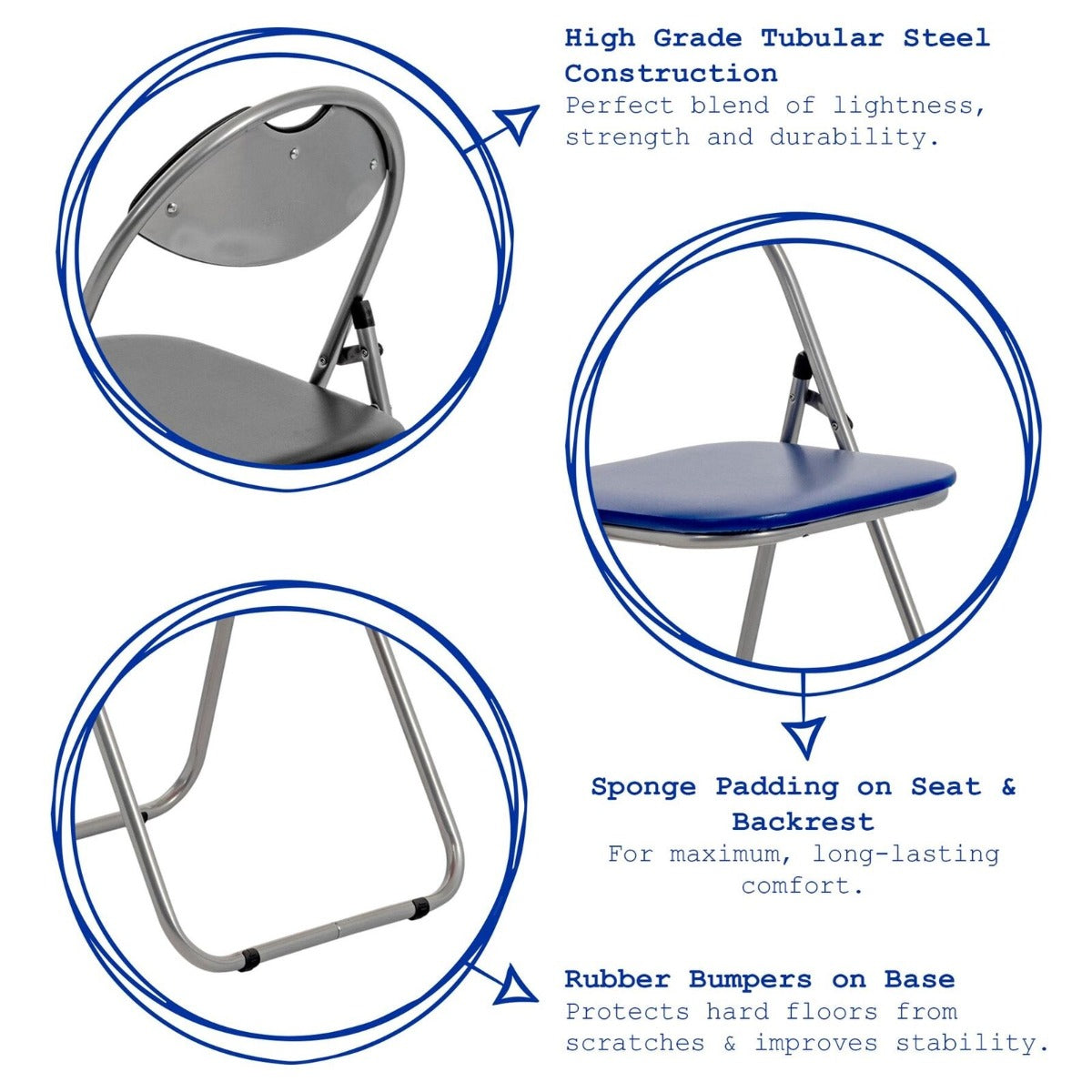 Padded Steel Folding Chair